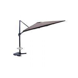 Parasol déporté et rotatif 3 x 4 m chocolat CESARE, Concept Usine