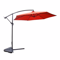 Parasol déporté diamètre 3m terracotta PORTICCIO, Concept Usine