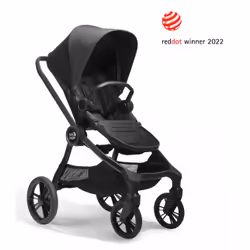 Baby Jogger City sights, Ciel de lit, Landau traditionnel, Unisexe, Roues pleines, Pliable, Noir