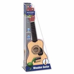 Bontempi Wooden Guitar with 6 strings, Instrument de musique jouet, Guitare, 3 an(s), 372 g, Noir, Bois
