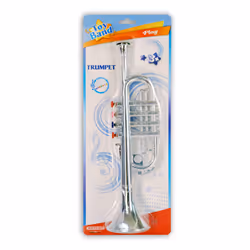 Bontempi Trumpet with 4 keys, Instrument de musique jouet, Trompette, 3 an(s), Argent