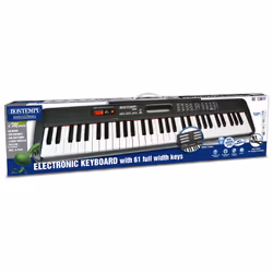 Bontempi Digital Keyboard with 61 full width keys, Instrument de musique jouet, Clavier MIDI, 6 an(s), 2,17 kg, Noir