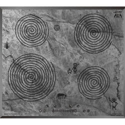 Table de cuisson à induction - Kaiser - KCT 6705 FI Ara - 60 cm - Motif peinture rupestre - 4 zones de cuisson