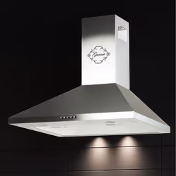 GURARI GCH 147 IS 5+ Ventilateur à charbon Hotte aspirante 50 cm en inox 1000m³/h 3 vitesses+Ventilateur à charbon