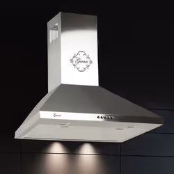 GURARI GCH 147 IS 6+ Ventilateur à charbon  Hotte aspirante 60 cm en inox 1000m³/h 3 vitesses+Ventilateur à charbon