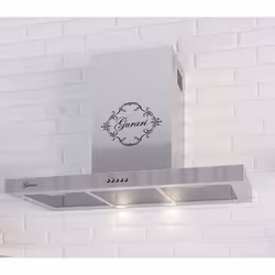GURARI GCH F 461 IS 7+filtre à charbon Hotte aspirante 70 cm en inox 1000m³/h+filtre à charbon