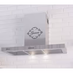 GURARI GCH F 461 IS 9+filtre à charbon Hotte aspirante 90 cm en inox 1000m³/h+filtre à charbon