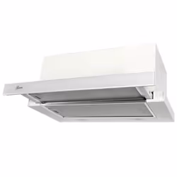 GURARI GCH B 117 WH Prime+filtre à charbon Hotte aspirante encastrable 60 cm en blancBlanc verre 1000m³/h+filtre à charbon