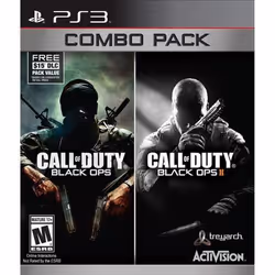 Activision Call Of Duty: Black Ops &amp; Call Of Duty: Black Ops II, PlayStation 3, M (Mature), Support physique