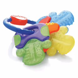 Nuby Anneau de dentition réfrigérant (clés), 4 mois, Multicolore