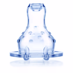 Nuby Tétine anti-goutte et anti-colique pour biberon à col standard – 4m+, Tétine pour bébé classique, Rond, Silicone
