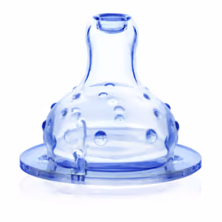 Nuby Tétine anti-goutte et anti-colique pour biberon à col large – 4m+, Tétine pour bébé classique, Rond, Silicone