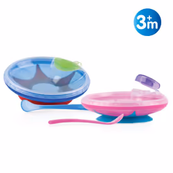 Nuby ID5342 sets pour les repas du nourrisson Couleurs assorties