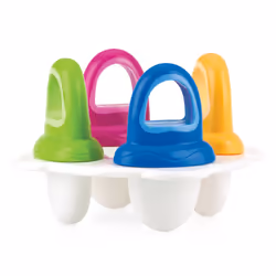 Nuby Bac de congelation pour batons glacés, 80 ml, Bleu, Vert, Rose, Blanc, Jaune, Plastique, 107 mm, 146 mm, 149 mm