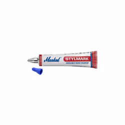 Marqueur peinture indelebile tube 50ml bleu Wilmart Pour marquage indélébile sur toutes surfaces : humides, rouillées, grasse ...