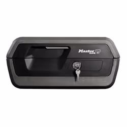 MASTER LOCK Caisson de scurit - format L, Noir, Charbon de bois, Clé plate, 419 mm, 375 mm, 193 mm, 321 x 232 x 136 mm