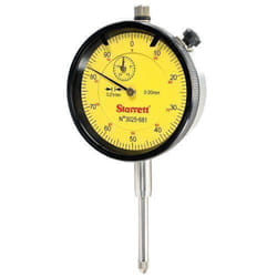 Starrett 3025-681 - COMMUTATEUR KVM - Starret  Comparateur analogique à cadran jaune course 20 mm graduation 001 mm échelle 0-100