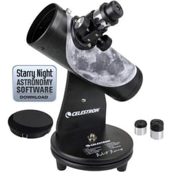 Celestron Firstscope 76 Signature Series Moon by Robert Reeves Réfracteur 15x Noir, Gris