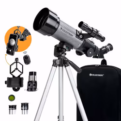 Celestron Travelscope 70 DX, Noir, Gris, Aluminium, Aluminium, Garçon/Fille