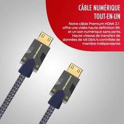 Câble HDMI MONSTERCABLE M3000 UHD 8K DOLBYVISION HDR 48GBPS 1.5M