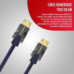 Câble HDMI MONSTERCABLE M3000 UHD 8K DOLBY VISION HDR 48GBPS 3M