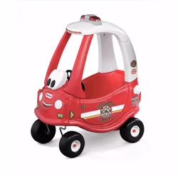 Little Tikes Cozy Coupe Fire, 1,5 an(s), 4 roue(s), Plastique, Noir, Rouge, Blanc
