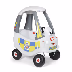 Little Tikes Cozy Coupe Police Response, 1,5 an(s), 4 roue(s), Plastique, Noir, Gris, Multicolore, Blanc