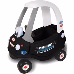Little Tikes Tikes Patrol Police Car, 1,5 an(s), 4 roue(s), Plastique, Noir, Blanc, Batteries requises