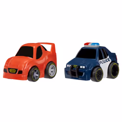 Little Tikes Crazy Fast Cars 2-Pack- High Speed Pursuit, Voiture, 2 an(s), Plastique, Multicolore