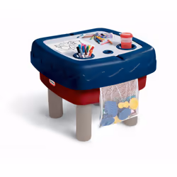 Little Tikes Easy Store Sand & Water Table, Bac à sable et bac d'eau, 2 an(s), Plastique, Bleu, Gris, Rouge