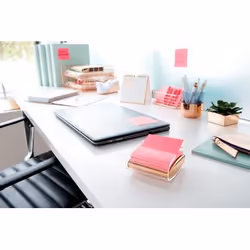 Post-It Pop-up Notes Dispenser, Rose Gold base, for 3 in x 3 in Notes, 1 Dispenser and 1 Pad/Pack, Pink Super Sticky Notes, 45 Sheets/Pad Or, Rose, Rouge
