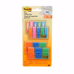 Post-It 680-SH4VA-OTG, Onglet avec index vierge, Plastique, Multicolore, 43 mm, 25 mm