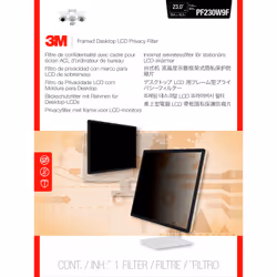 3M Filtre de confidentialité avec cadre pour moniteur 23in , 16:9, PF230W9F