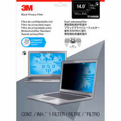 3M Filtre de confidentialité tactile pour ordinateur portable 14 pouces - Ajustement standard