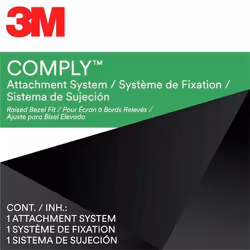 3M Système de fixation COMPLY pour ordinateur avec rebords, COMPLYBZ, Ordinateur portable, Filtre de confidentialité sans bor ...