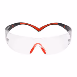 3M 7100148026, Lunettes de sécurité, Gris, Rouge, Transparent, Polycarbonate (PC), Polycarbonate, Boîte