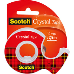 Scotch Ruban Adhésif Crystal - Dévidoir Rechargeable - 19 mm x 7.5 m