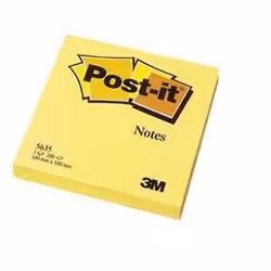 Post-It 5635, Jaune, 100 mm, 100 mm, 100 pièce(s)