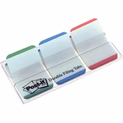 3M 686L-GBR, Rectangle, Bleu, Vert, Rouge, Polyester, 25,4 mm, 38 mm, 22 feuilles
