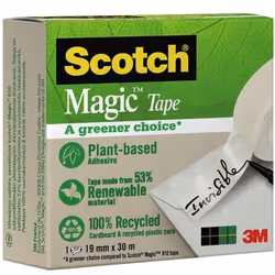 3M Magic, 30 m, Transparent, Cellulose, Carton, Papier, 19 mm, 1 pièce(s)