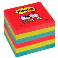 3M 654-6SS-JP Post-it Carré Vert, Rouge, Jaune Auto-adhésif