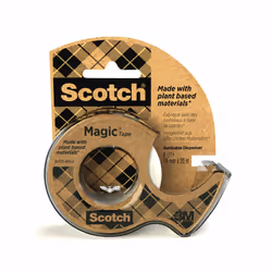 Scotch Magic, 20 m, Marron, Acrylique, Papier, Plastique, 19 mm, 2,54 cm, Boîte avec crochet