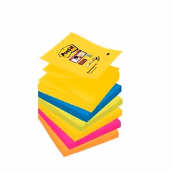 Post-It R330-6SSRIO-EU, Carré, Bleu, Rose, Jaune, Papier, 76 mm, 76 mm
