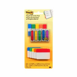 Post-It 686-XLP intercalaire de classement Onglet avec index vierge Plastique Couleur aqua, Citron vert, Rouge, Jaune