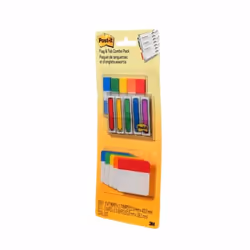 Post-It 686-XLP intercalaire de classement Onglet avec index vierge Plastique Couleur aqua, Citron vert, Rouge, Jaune