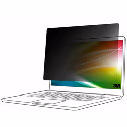 3M BP173W9B, 43,9 cm (17.3"), 16:9, Ordinateur portable, Filtre de confidentialité sans bords pour ordinateur, Anti-reflet