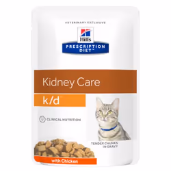 Hill's Pet Prescription Diet k/d Feline with Chicken, Poulet, 85 g