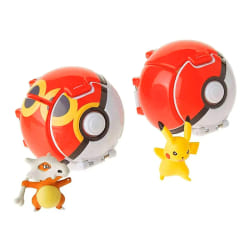 Figurine Tomy Pokémon Pokeball Pikachu + Cubone