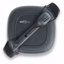 UCO F-MK-ECO5PC, Boîte de rangement alimentaire, Adulte, Gris, Nylon, Polypropylène (PP), Silicone, Monochromatique, Carré