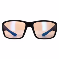 Lunettes de soleil BOLLE Kayman 12649 - Noir mat - Phantom+ Bleu Photochromique Polarisé